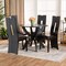 Baxton Studio Ronda Dark Brown Upholstered and Finished Wood 5-Piece Dining Set 170-8036-10902 - alternate 9